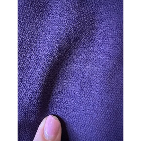 Coldwater Creek Purple Embroidered Beaded Popover Semi-Formal Party Dress 16p - Picture 11 of 16